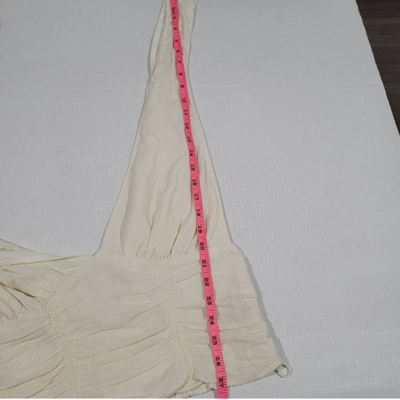 Free People Eva Rouched Tie Crop Top Size Large - Picture 10 of 14